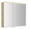 Sapho LINEX galerka s LED osvětlením, 80x70x15cm, dub alabama LX080-0022