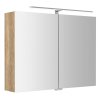 Sapho RIWA galerka s LED osvětlením, 81x70x17cm, dub alabama RIW080-0022