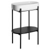 Sapho PUNO podstavec s umyvadlem 550x860x360mm, černá SKA570-2-01