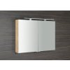 Sapho MIRRÓ galerka s LED osvětlením, 100x70x16cm, dub alabama MC100-0022