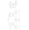 3029 1 termostaticka vodovodni baterie roztec 150 cm