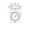 1052 5 miso b umyvadlo 450x130 mm
