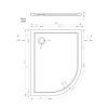 4706 13 sprchova vanicka z liteho mramoru 120 x 90 cm prave provedeni
