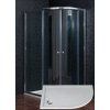 4682 11 sprchovy kout 100 x 80 cm s vanickou z liteho mramoru leva matne sklo