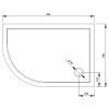 812 10 sprchova vanicka 100 x 80 cm