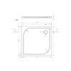 9053 11 sprchova vanicka z liteho mramoru stone 90 x 90 cm ctverec