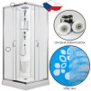ARTTEC SMARAGD 90 x 90 cm - Sprchový box model 3 chinchilla sklo PAN01279