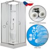ARTTEC SMARAGD 90 x 90 cm - Sprchový box model 2 chinchilla sklo PAN01277