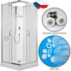 ARTTEC SMARAGD 90 x 90 cm - Sprchový box model 1 chinchilla sklo PAN01275