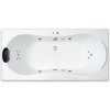 ARTTEC KRONA SURF + CHROMO 180 x 80 cm hydromasážní akrylátová vana PAN04392