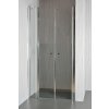 ARTTEC Dvoukřídlé sprchové dveře do niky SALOON C 13 grape sklo 121 - 126 x 195 cm XSAL0124