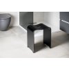 Ridder TRENDY koupelnová stolička 40x48x27,5cm, černá mat A211110