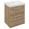 Sapho THEIA umyvadlová skříňka 56,4x70x44,2cm, 2xzásuvka, dub alabama TH060-2222