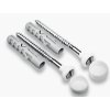 SOLIDA sada 6x80mm na upevnění WC a bidetů, nerez, 361300685
