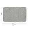 Gedy FUZZY koupelnová předložka, 50x80cm, 100% polyester, protiskluz, šedá 96FY508008