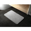 Gedy FUZZY koupelnová předložka, 50x80cm, 100% polyester, protiskluz, šedá 96FY508008
