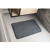Gedy MOUSSE koupelnová předložka, 50x80cm, 100% polyester, protiskluz, antracit 96MS508085