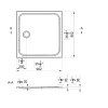 9167 12 sprchova vanicka z lliteho mramoru 90 x 90 cm polaris