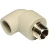 WAVIN EKOPLASTIK PPR koleno 20mm, 1/2", 90°, s kovovým závitem vnějším, svařovací, voda, PP-R, SKOE02020RCT
