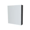 Mereo Koupelnová skříňka zrcadlová 60 cm, galerka, 1x dvířka levá, Multidecor, Černá Supermat CN798G61CIPM