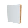 Mereo Koupelnová skříňka zrcadlová 60 cm, galerka, 1x dvířka levá, Multidecor, Dub Wotan CN798G61DWOT