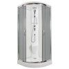 9219 4 sprchovy box ctvrtkruh 90 x 90 cm briliant model 3 se stropem sede sklo
