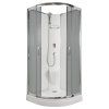 9216 sprchovy box ctvrtkruh 90 x 90 cm briliant model 2 bez stropu sede sklo