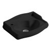 Kerasan RETRO keramické umývátko 41x30cm, otvor pro baterii vlevo, černá mat 103331SX