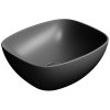 GSI NUBES keramické umyvadlo na desku 40x35cm, černá mat 978526