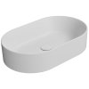 GSI KUBE X keramické umyvadlo na desku, 60x37cm, oválné, bílá mat 945809