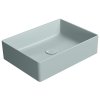GSI KUBE X keramické umyvadlo na desku, 50x37cm, ghiaccio mat 942915
