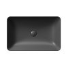 GSI NUBES keramické umyvadlo na desku 60x38cm, černá mat 903626