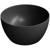GSI PURA keramické umyvadlo na desku vysoké, průměr 42cm, černá mat 885226
