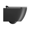 GSI PURA závěsná WC mísa, Swirlflush, 36x50cm, černá dual-mat 881626