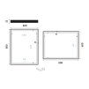 cerne led zrcadlo 600x800 s dotykovym senzorem vykres