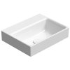 GSI NUBES keramické umývátko 40x32cm, bez otvoru, bílá ExtraGlaze 9684011