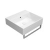 GSI KUBE X keramické umyvadlo 50x47cm, bez otvoru, bílá ExtraGlaze 9430011