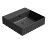 GSI KUBE X keramické umyvadlo 50x47cm, bez otvoru, černá mat 9430026