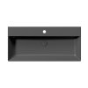 GSI KUBE X keramické umyvadlo 100x47cm, černá mat 9423126