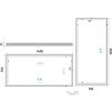 led zrcadlo 1400x700 s dotykovym senzorem vykres