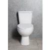 Aqualine MANUEL WC kombi, dvojtlačítko 3/6l, spodní odpad, bílá PS8814