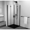 Polysan ZOOM BLACK čtvercový sprchový kout 800x800mm, rohový vstup ZL4815BL-02