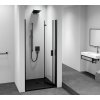 Polysan ZOOM BLACK sprchové dveře do niky 800mm, čiré sklo, pravé ZL4815BR-01