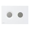 ALCA Ovládací tlačítko pro WC moduly, bílá-mat/chrom-mat M1976-2