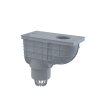 ALCA Univerzální lapač střešních splavenin 300×155/110 mm přímý, šedá AGV1S