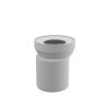 ALCA Dopojení k volně stojícímu WC, excentrické 15 mm, DN 110, délka 158 mm, PP, bílé A92