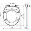 ALCA WC sedátko Slim Softclose, Click systém, Duroplast A64SLIM