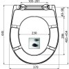 ALCA WC sedátko univerzální Softclose, Click systém, Duroplast A604 ZEN