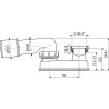 ALCA Zápachová uzávěra pro vanové sifony G 6/4" × DN 40/50 A53-DN50