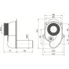ALCA Sifon pisoárový DN 40 vodorovný s vrapovou vložkou Ø 50 mm, plast A45B